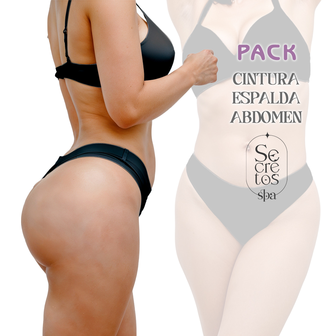 Pack Abdomen Cintura y Espalda |  6 Sesiones Seguras y Confiables en Secretos SPA